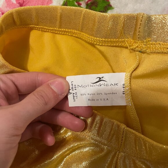 Y2K Gold spandex hot pants - very Rocky horror picture show! - Picture 12 of 13